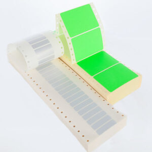 Accordion-Folded Blank Labels